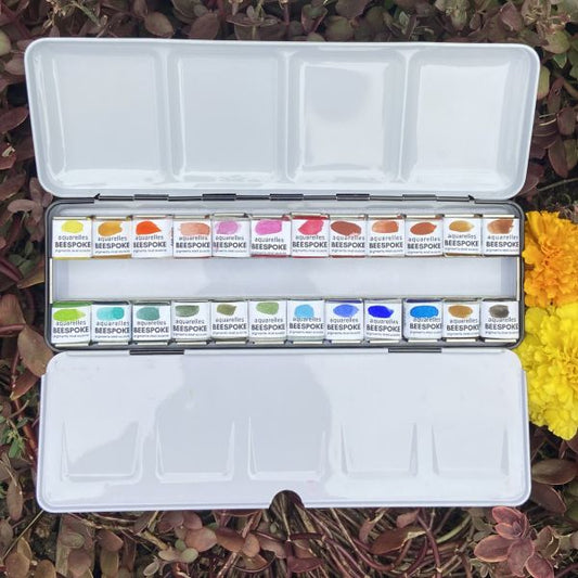 Palette de 24 couleurs des Aquarelles Beespoke