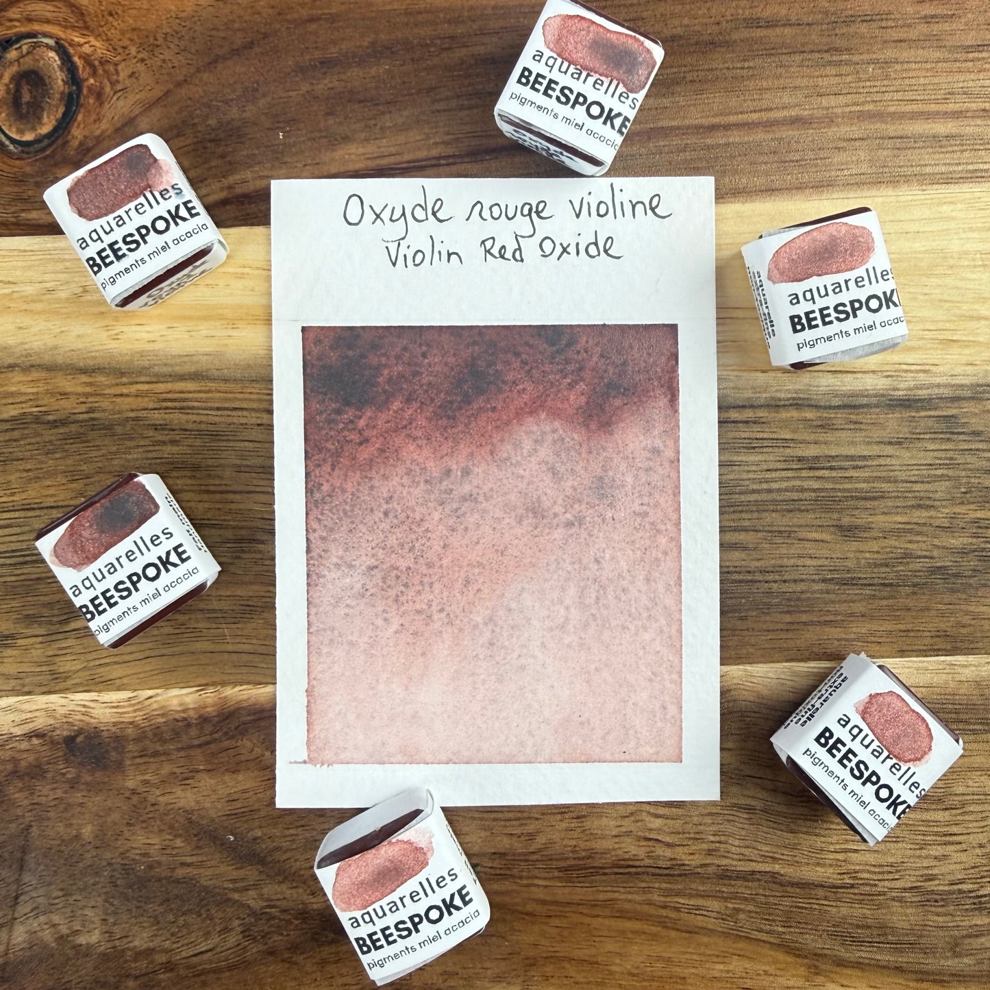 Oxyde rouge violine, aquarelle extra-fine