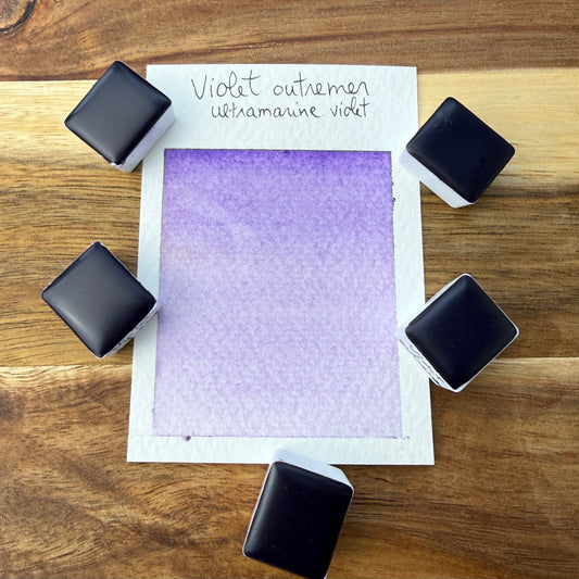 Violet outremer, aquarelle extra-fine