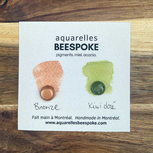 Mini duo scintillant - Bronze, Kiwi doré