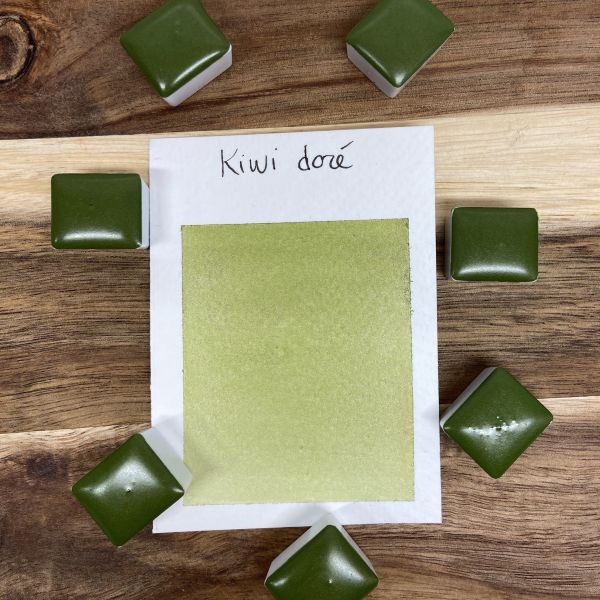 Kiwi doré, édition limitée, aquarelle extra-fine