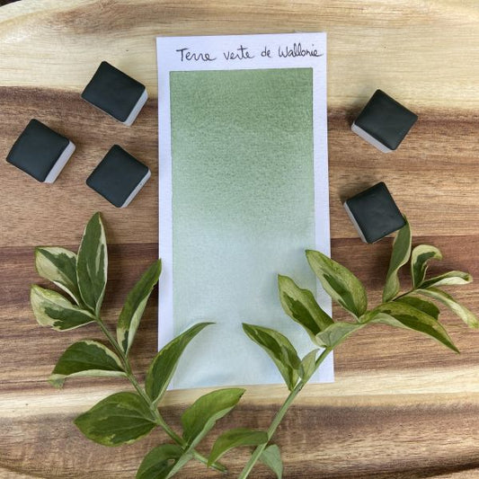 Terre verte de Wallonie, aquarelle extra-fine